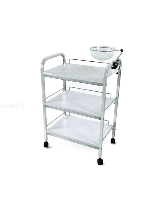 Picture of TROLLEY WITH THREE SHELVES AND BOWL