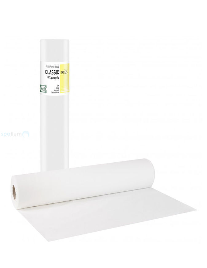 Picture of DISPOSABLE WHITE BED ROLL 58 CM X 50M