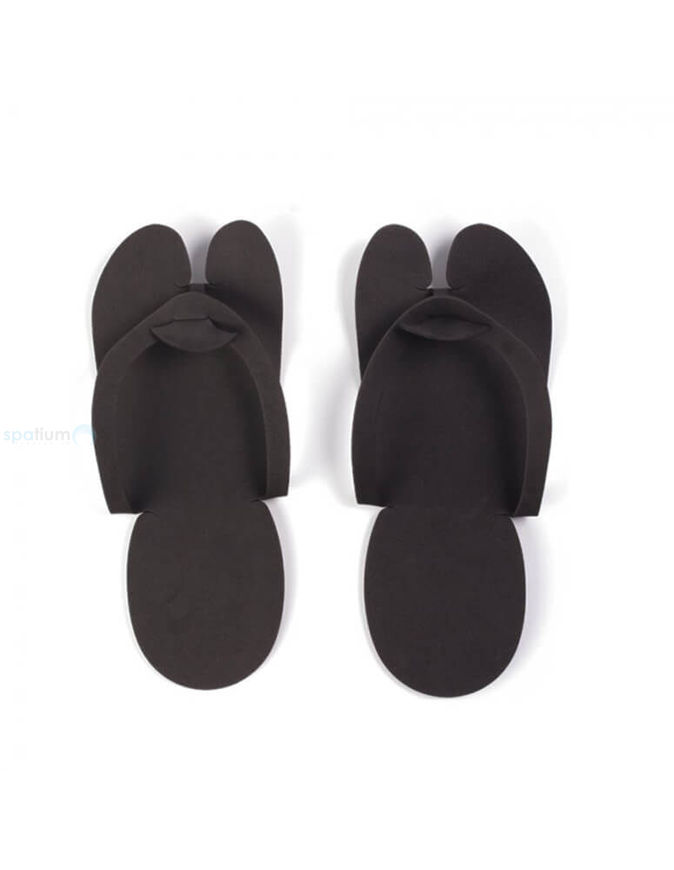 Picture of BLACK FOAM SLIPPERS  12 PAIRS