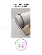 Picture of Amethyst Energy Bracelet - STONE OF PEACE & CALM. 16-22CM Half Bracelet