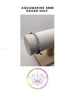 Picture of Aquamarine Energy Bracelet - STONE OF COURAGE. 16- 00CM Half Bracelet