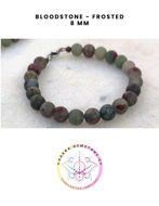 Εικόνα της Bloodstone Energy Bracelet- STONE OF COURAGE & PROTECTION. 16CM