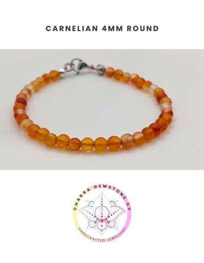 Εικόνα της Carnelian Energy Bracelet - STONE OF ACTION 16CM