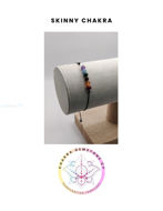 Picture of 7 Chakra Natural Gemstone Energy Bracelet with adjustable cord  16-22CM Mini Bracelet