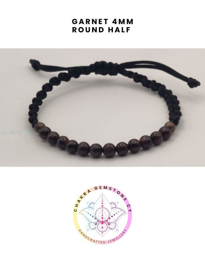 Εικόνα της Garnet Energy Bracelet - STONE OF PASSION. 16-22CM Half Bracelet