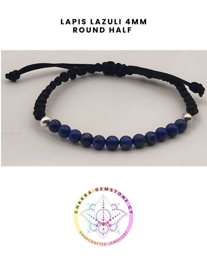 Picture of Lapis Lazuli Energy Bracelet - STONE OF INSPIRATION. 16-22CM Half  Bracelet