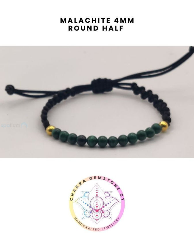Picture of Malachite Energy Bracelet - STONE OF TRANSFORMATION. 16-22CM Half Bracelet