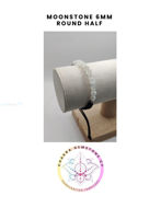 Εικόνα της Moonstone Energy Bracelet- STONE OF INTUITION. 16-22CM Half Bracelet