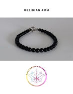 Εικόνα της Obsidian Energy Bracelet - STONE OF STRENGTH. 16CM