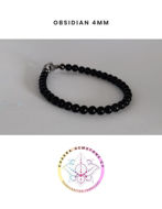 Εικόνα της Obsidian Energy Bracelet - STONE OF STRENGTH. 16CM