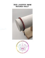 Picture of Red Jasper Energy Bracelet- STONE OF EMPOWERMENT & STABILITY. 16-22CM Half Bracelet