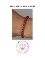 Εικόνα της Red Jasper Energy Bracelet- STONE OF EMPOWERMENT & STABILITY. 16CM