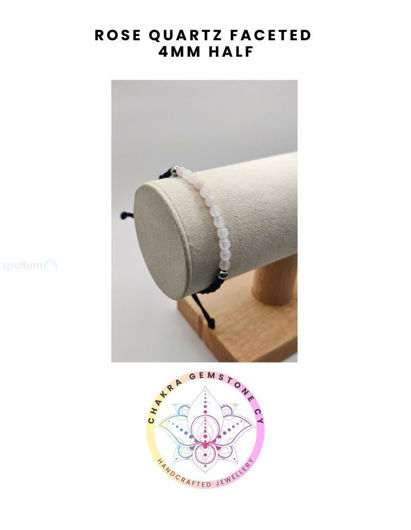 Picture of Rose Quartz Energy Bracelet- STONE OF LOVE. 16-22CM Half  Bracelet