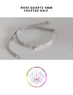 Εικόνα της Rose Quartz Energy Bracelet- STONE OF LOVE. 16-22CM Half  Bracelet