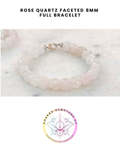 Picture of Rose Quartz Energy Bracelet- STONE OF LOVE. 16CM 8MM