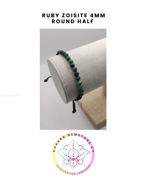 Picture of Ruby Zoisite Energy Bracelet. Passion & Positivity.  16-22CM HALF BRACELET
