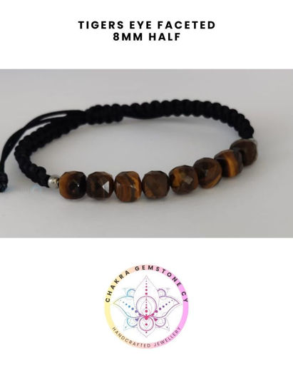 Picture of Tigers eye Energy Bracelet - POWER STONE. 16-22CM 8MM Half Bracelet
