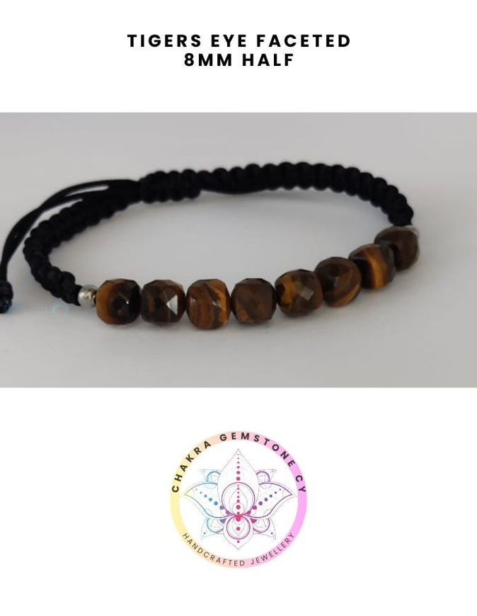 Picture of Tigers eye Energy Bracelet - POWER STONE. 16-22CM 8MM Half Bracelet