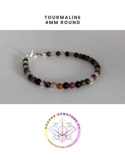 Picture of Tourmaline Energy Bracelet. STONE OF HEALING. 16CM