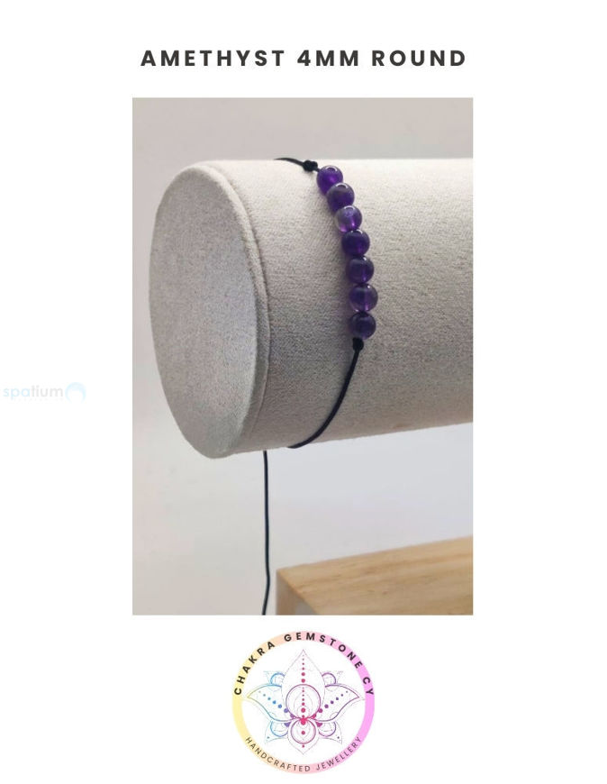 Picture of Amethyst Energy Bracelet - STONE OF PEACE & CALM. 16-22CM Mini Bracelet