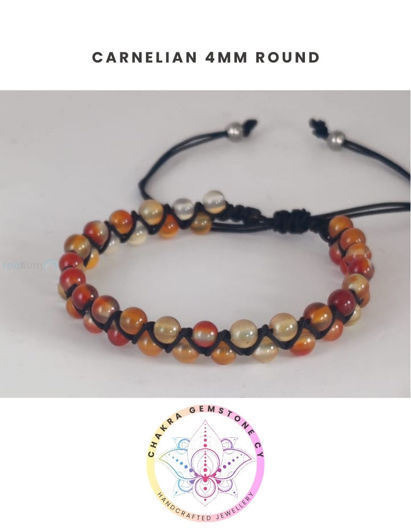 Picture of Carnelian Energy Bracelet - STONE OF ACTION. 16-22CM ADJUSTABLE Double Bracelet