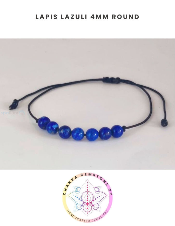 Picture of Lapis Lazuli Energy Bracelet - STONE OF INSPIRATION. 16-22CM Mini Bracelet