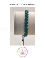 Εικόνα της Malachite Energy Bracelet - STONE OF TRANSFORMATION. 16-22CM ADJUSTABLE Double Bracelet