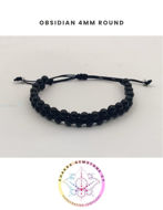 Picture of Obsidian Energy Bracelet - STONE OF STRENGTH. 16-22CM ADJUSTABLE Double Bracelet