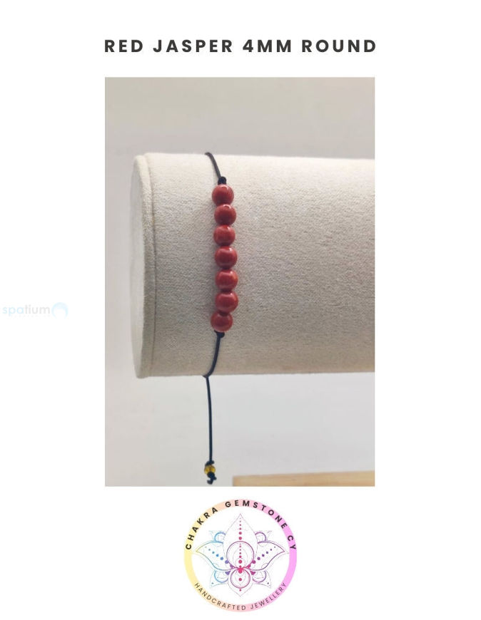 Picture of Red Jasper Energy Bracelet- STONE OF EMPOWERMENT & STABILITY. 16-22CM Mini Bracelet