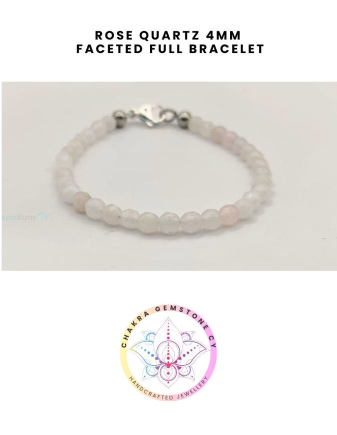 Εικόνα της Rose Quartz Energy Bracelet- STONE OF LOVE. 16CM
