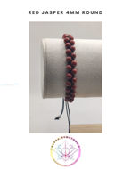 Picture of Red Jasper Energy Bracelet- STONE OF EMPOWERMENT & STABILITY. 16-22CM ADJUSTABLE Double Bracelet
