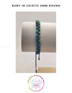Picture of Ruby Zoisite Energy Bracelet. Passion & Positivity.  16-22CM ADJUSTABLE DOUBLE STRAND