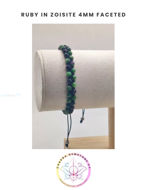 Picture of Ruby Zoisite Energy Bracelet. Passion & Positivity.  16-22CM ADJUSTABLE DOUBLE STRAND