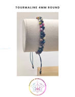Picture of Tourmaline Energy Bracelet. STONE OF HEALING. 16-22CM ADJUSTABLE Double Bracelet