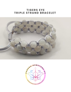 Εικόνα της Rose Quartz Energy Bracelet- STONE OF LOVE. 16-22CM 8MM ADJUSTABLE TRIPLE STRAND