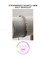 Picture of Strawberry Quartz Energy Bracelet - STONE OF MENTAL WELLBEING. 16-22CM Half Bracelet